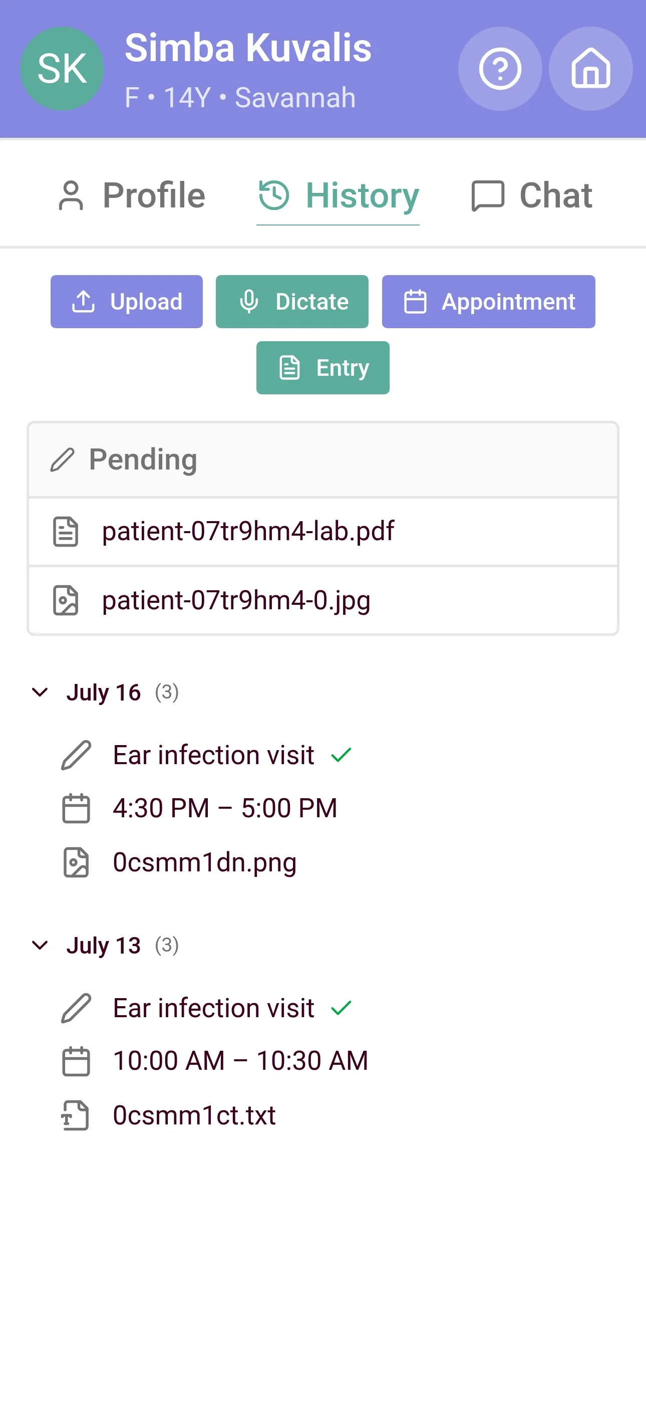 Patient History